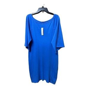 LAmade NWT colbalt blue wide sleeve Cotton T-Shirt dress